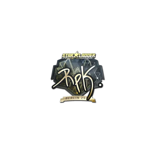 Наклейка | RpK (золотая) | Берлин-2019