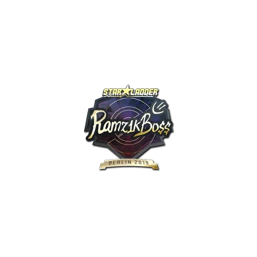 Наклейка | Ramz1kBO$$ (золотая) | Берлин-2019