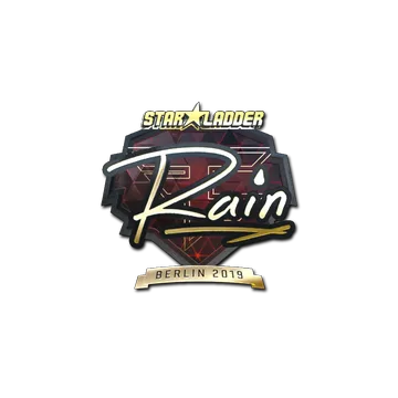 Sticker | rain (Gold) | Berlin 2019