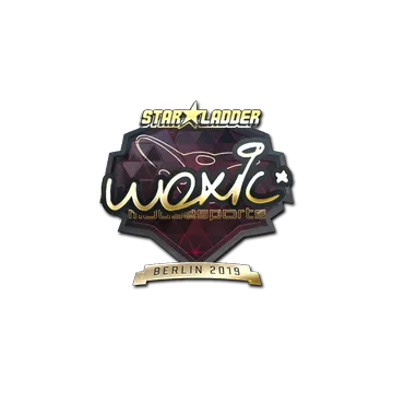 Sticker | woxic (Gold) | Berlin 2019