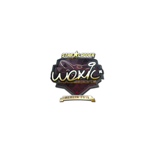 Наклейка | woxic (золотая) | Берлин-2019