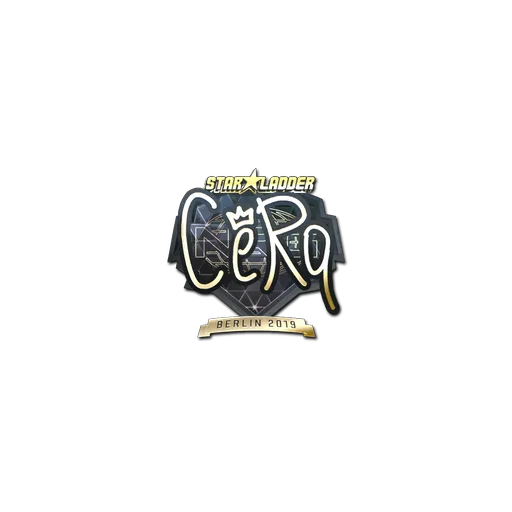 Наклейка | CeRq (золотая) | Берлин-2019