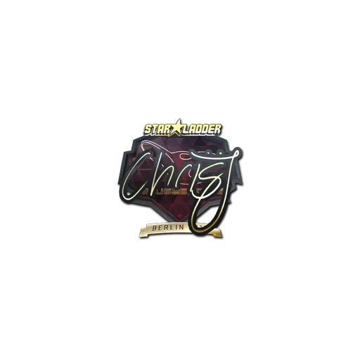 Sticker | chrisJ (Gold) | Berlin 2019