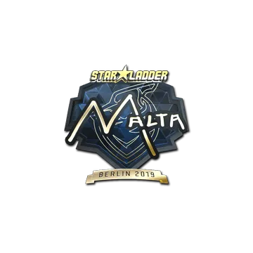Sticker | malta (Gold) | Berlin 2019