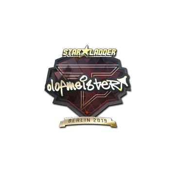 Sticker | olofmeister (Gold) | Berlin 2019