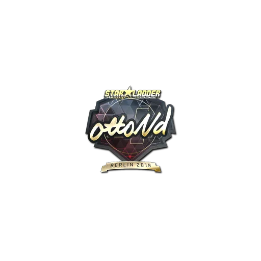 Наклейка | ottoNd (золотая) | Берлин-2019
