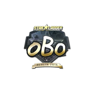 Sticker | oBo (Gold) | Berlin 2019
