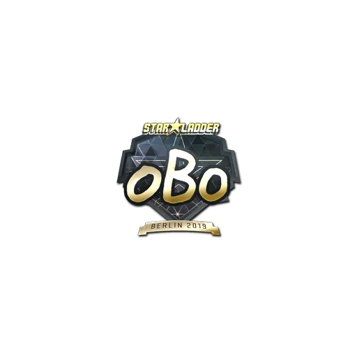 Sticker | oBo (Gold) | Berlin 2019