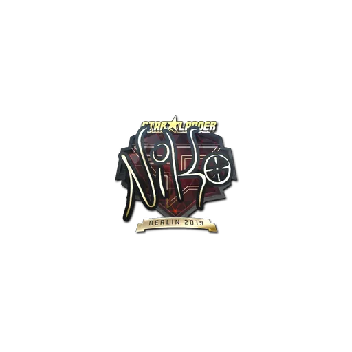 Sticker | NiKo (Gold) | Berlin 2019