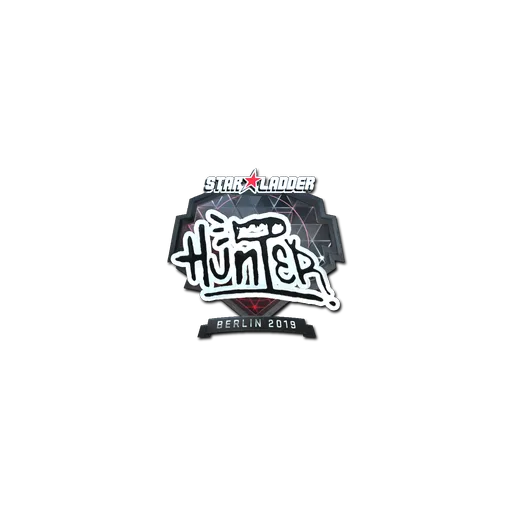 Наклейка | huNter- (металлическая) | Берлин-2019
