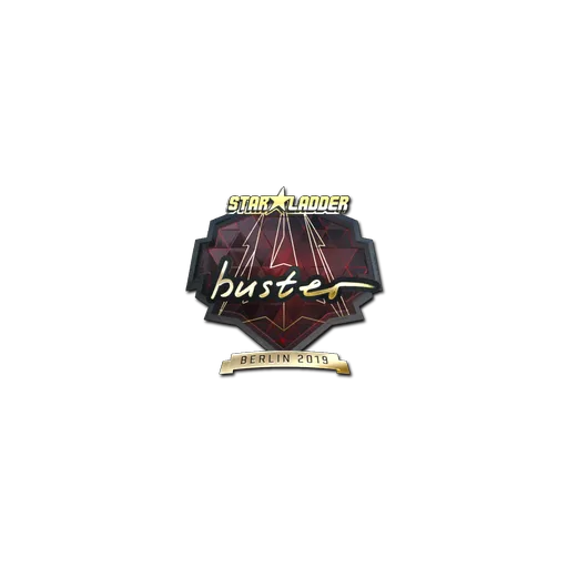 Наклейка | buster (золотая) | Берлин-2019