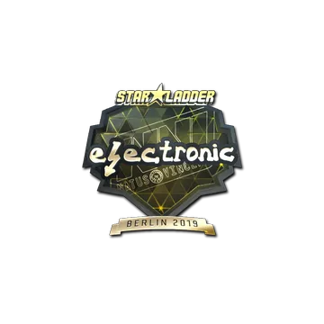 Sticker | electronic (Gold) | Berlin 2019