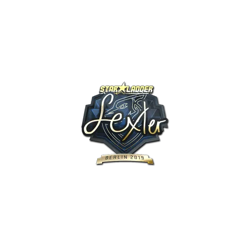 Наклейка | dexter (золотая) | Берлин-2019