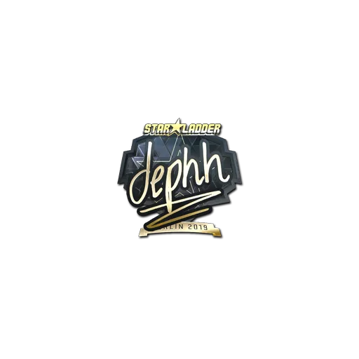 Sticker | dephh (Gold) | Berlin 2019