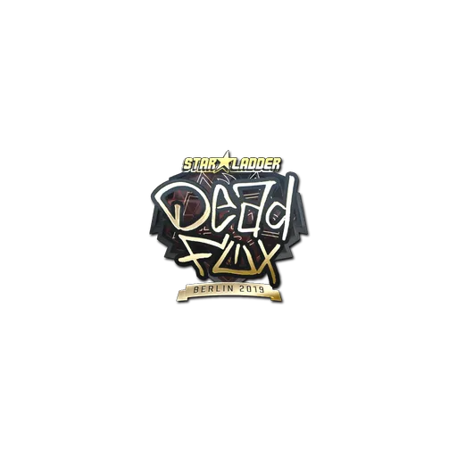 Наклейка | DeadFox (золотая) | Берлин-2019