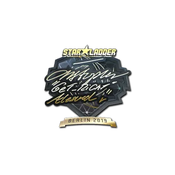 Sticker | GeT_RiGhT (Gold) | Berlin 2019