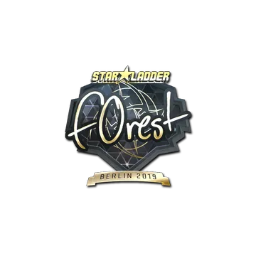 Sticker | f0rest (Gold) | Berlin 2019