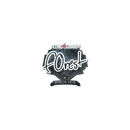 Наклейка | f0rest (металлическая) | Берлин-2019