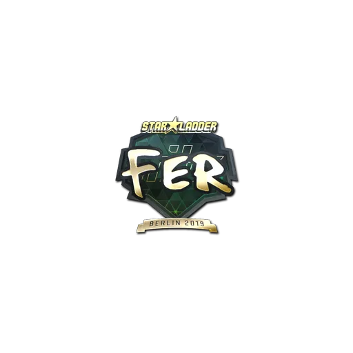 Наклейка | fer (золотая) | Берлин-2019