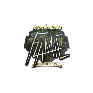 Sticker | flamie (Gold) | Berlin 2019