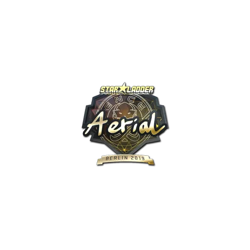 Наклейка | Aerial (золотая) | Берлин-2019