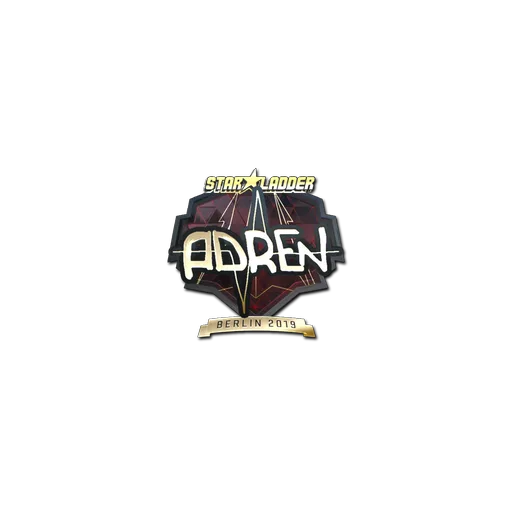 Наклейка | AdreN (золотая) | Берлин-2019