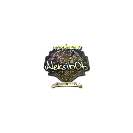 Наклейка | Aleksib (золотая) | Берлин-2019