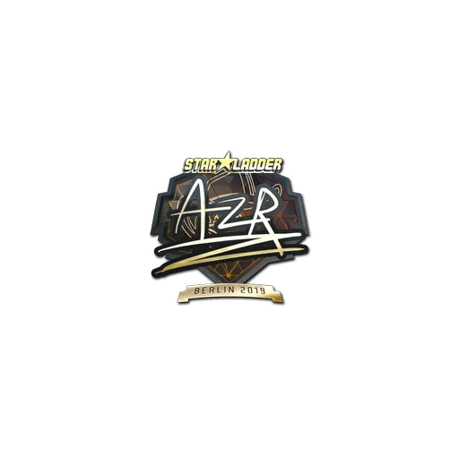 Наклейка | AZR (золотая) | Берлин-2019