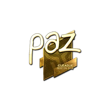Sticker | paz (Gold) | Boston 2018