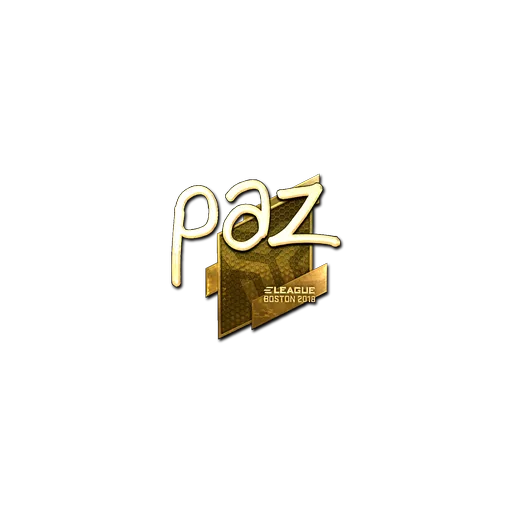 Наклейка | paz (золотая) | Бостон-2018