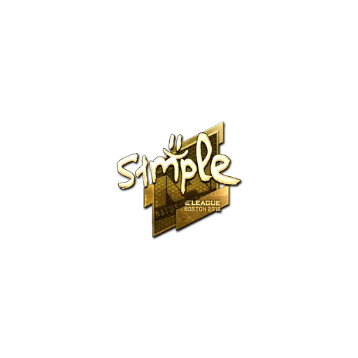 Sticker | s1mple (Gold) | Boston 2018