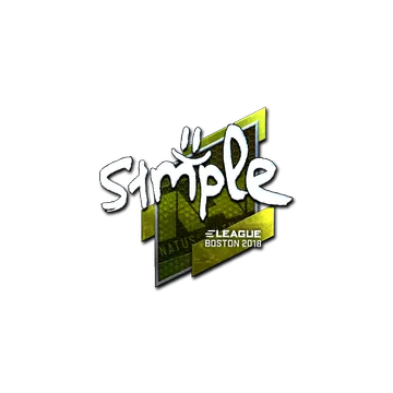 Sticker | s1mple (Foil) | Boston 2018