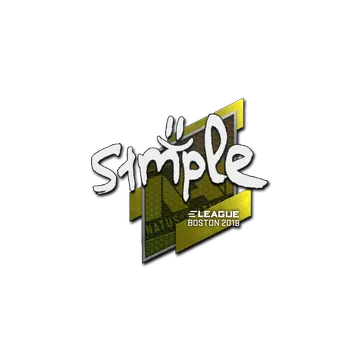 Sticker | s1mple | Boston 2018