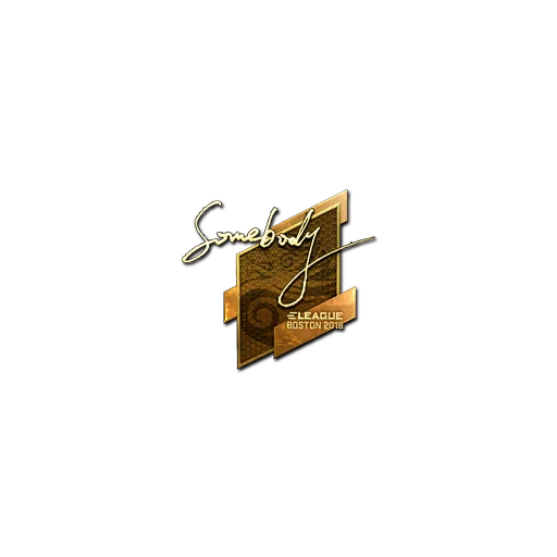 Sticker | somebody (Gold) | Boston 2018