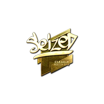 Sticker | seized (Gold) | Boston 2018