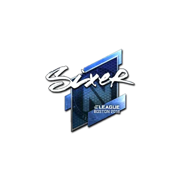 Sticker | SIXER (Foil) | Boston 2018