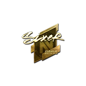 Sticker | SIXER (Gold) | Boston 2018