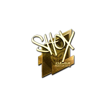 Sticker | shox (Gold) | Boston 2018