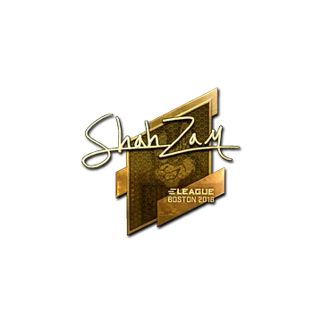 Sticker | ShahZaM (Gold) | Boston 2018