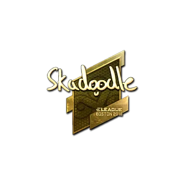 Sticker | Skadoodle (Gold) | Boston 2018