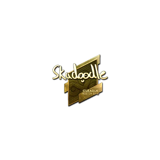 Наклейка | Skadoodle (золотая) | Бостон-2018