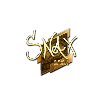 Sticker | Snax (Gold) | Boston 2018