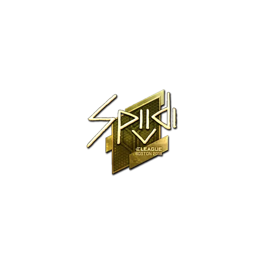 Наклейка | Spiidi (золотая) | Бостон-2018