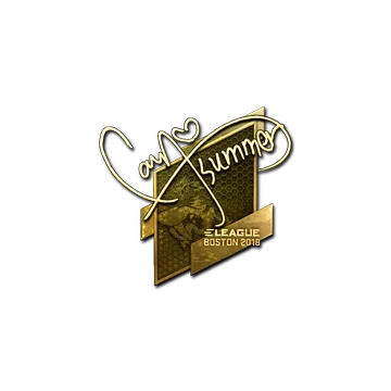 Sticker | Summer (Gold) | Boston 2018