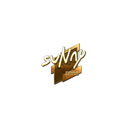 Наклейка | suNny (золотая) | Бостон-2018