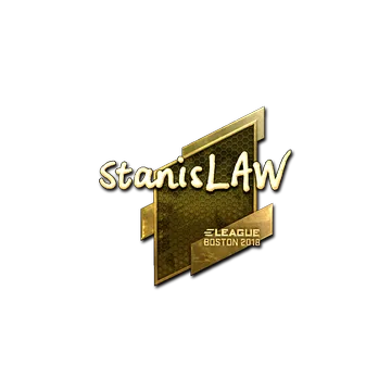 Sticker | stanislaw (Gold) | Boston 2018