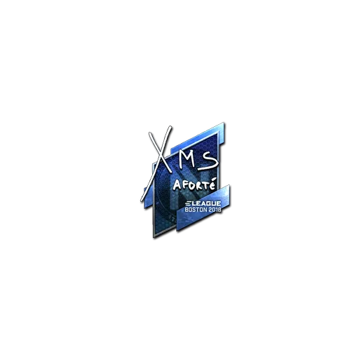 Наклейка | xms (металлическая) | Бостон-2018