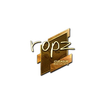 Sticker | ropz (Gold) | Boston 2018