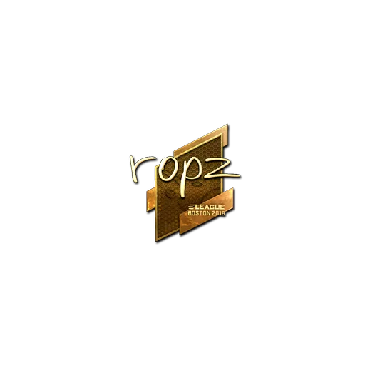 Sticker | ropz (Gold) | Boston 2018