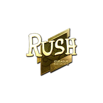 Sticker | RUSH (Gold) | Boston 2018